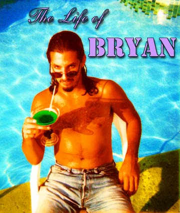 A delightful photo of Bryan lounging poolside. It's 'The Life of Bryan!'